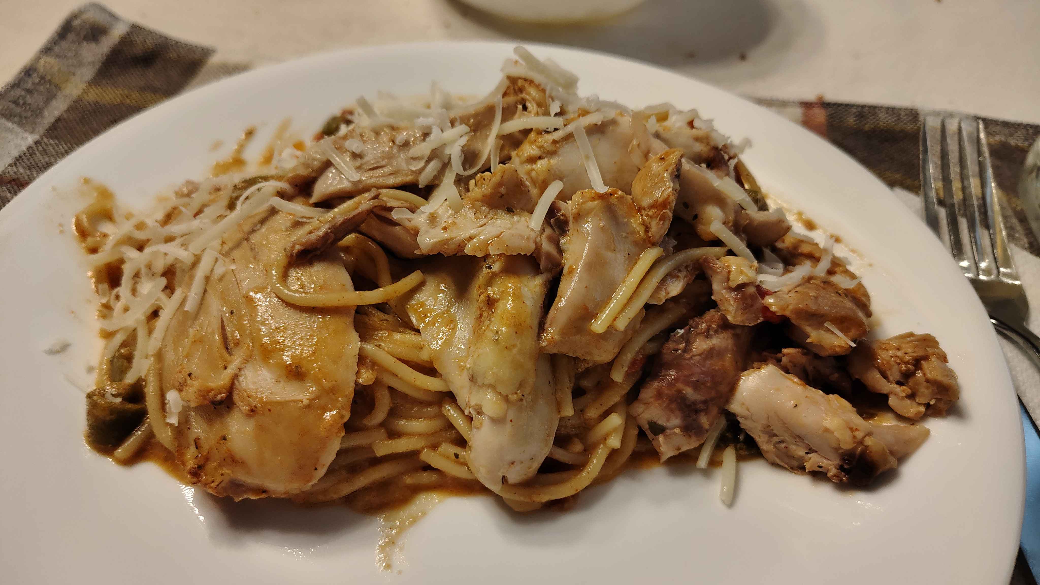 One-Pan Creamy Tomato Chicken Spaghetti